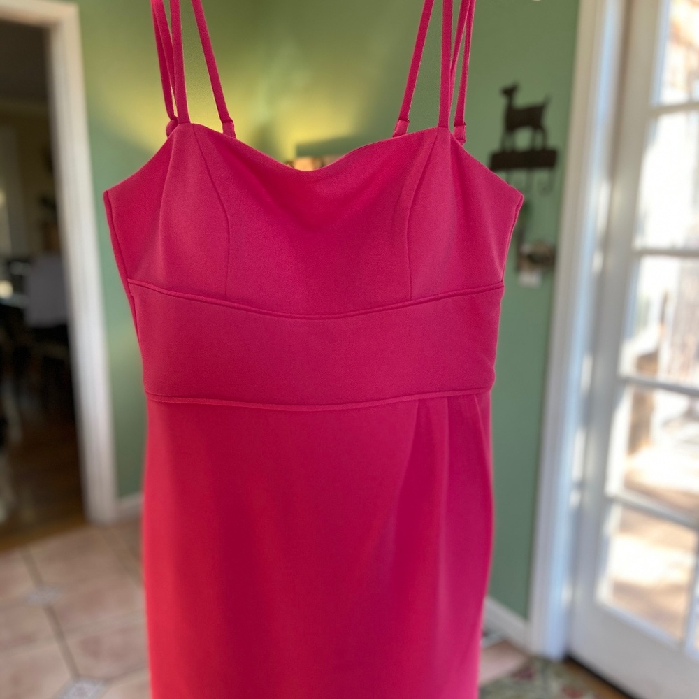 Teeze Me strappy hot pink party dress